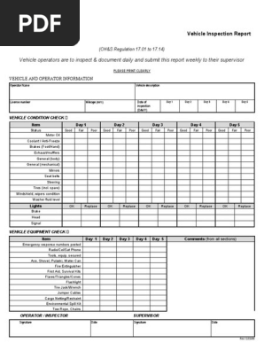 D4 - Vehicle Inspection Report.doc