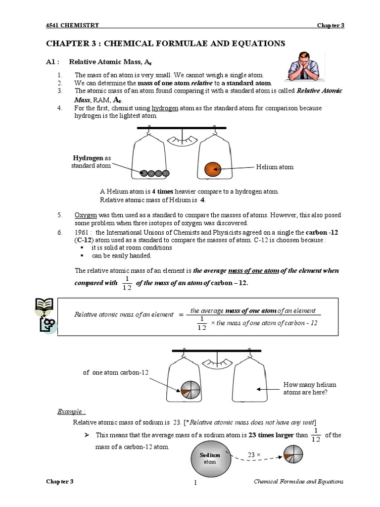 Chemical Formulas and Molar Masses | PDF | Mole (Unit) | Applied And ...