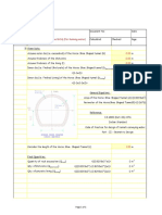 Horse Shoe Shape Tunnel BOQ Calculation PDF