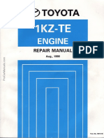 Toyota 1KZ TE Engine Repair Manual RM710E