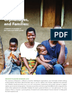 Children, Orphanages, and Families:: A Summary of Research To Help Guide Faith-Based Action