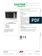 Medium Volume: Menumaster Commercial Microwave Model RCS511DSE