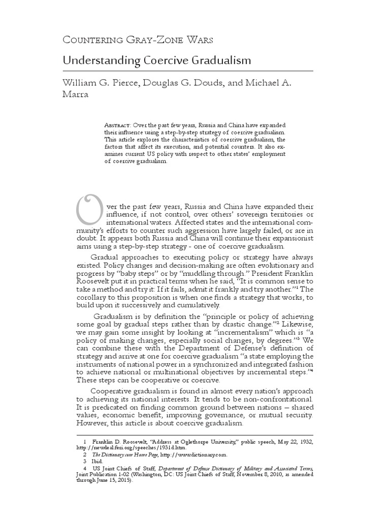 Understanding Coercive Gradualism C G Z W PDF Deterrence Theory