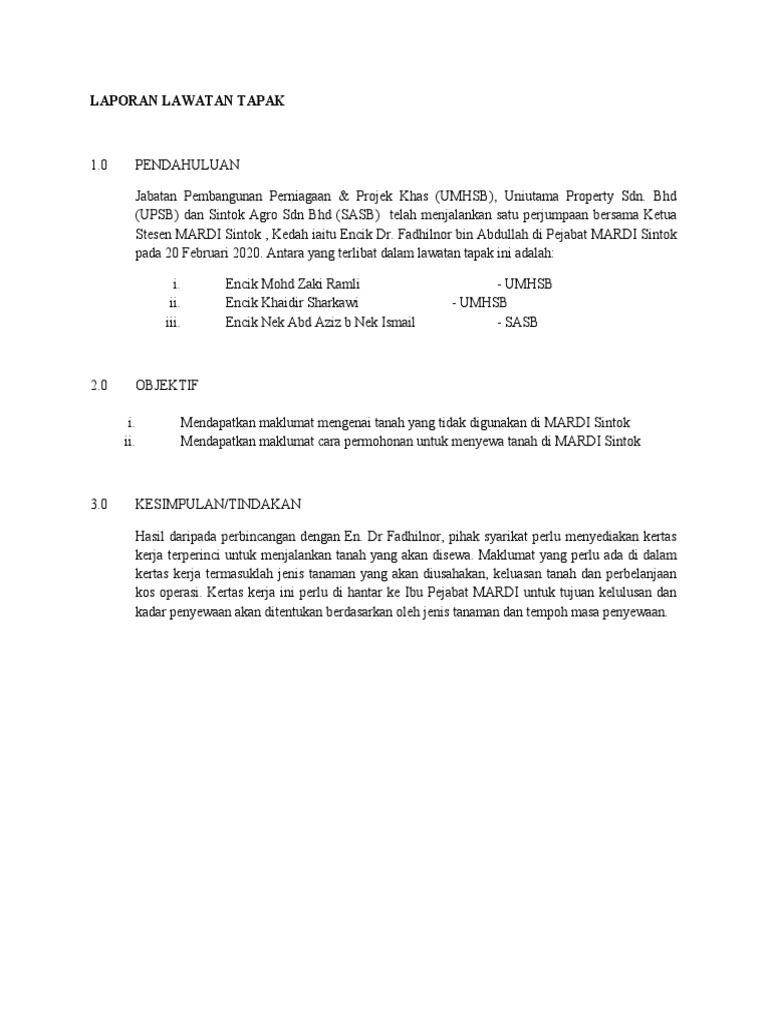 Laporan Mardi Pdf