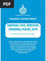 Haryana Civil Rules 2016 (Deputation)