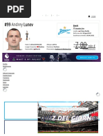 Andrey Lunev - Profilo Giocatore 19 - 20 - Transfermarkt