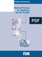 Effective Practices For Selecting A Service Provider