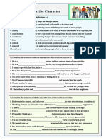 Adjectives To Describe Character Information Gap Activities Oneonone Activities Tes - 125823