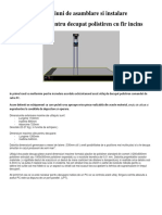 Instructiuni de Asamblare Si Instalare Utilaj CNC Polistiren