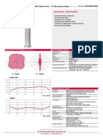 UHF Band IV/V - TV Broadcasting: Antenna Features