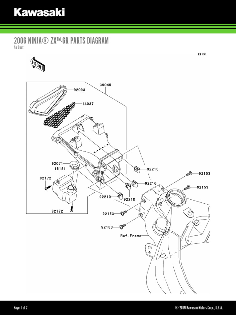 2006 Ninja ZX-6R Parts Diagram | PDF | Technology & Engineering
