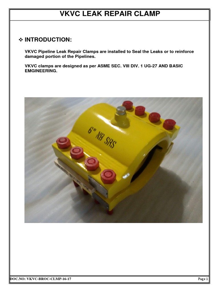 Clamp Brochure 2016.07.25 PDF | PDF | Leak | Manufactured Goods