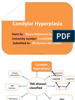 Condylar Hyperplasia: Done By: University Number: Submitted To