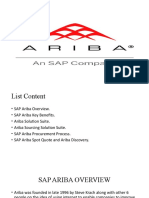 SAP Ariba Procurement Overview
