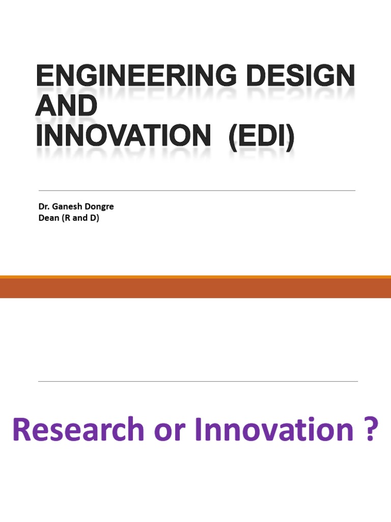 Research and Innovation in Engineering Design | PDF | Massive Open ...