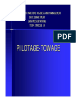 MARITIME LAW PRESENTATIONS ON PILOTAGE AND TOWAGE