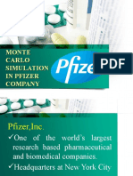Monte Carlo Simulation in Pfizer Company