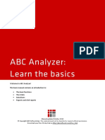 Welcome To ABC Analyzer! This Basic Manual Contains An Introduction To: The Basic Functions The 6 Tabs Dataslicers Reports and Click Reports