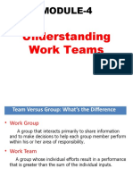 Understanding Work Teams: Module-4