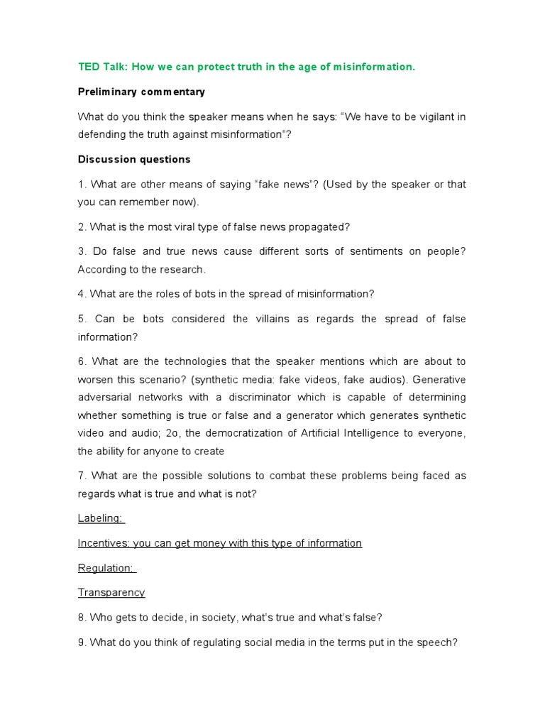 Combating Misinformation Strategies | PDF | News | Truth
