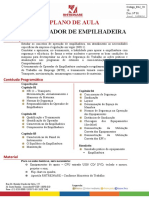 Plano de Aula S011 Operador de Empilhadeira