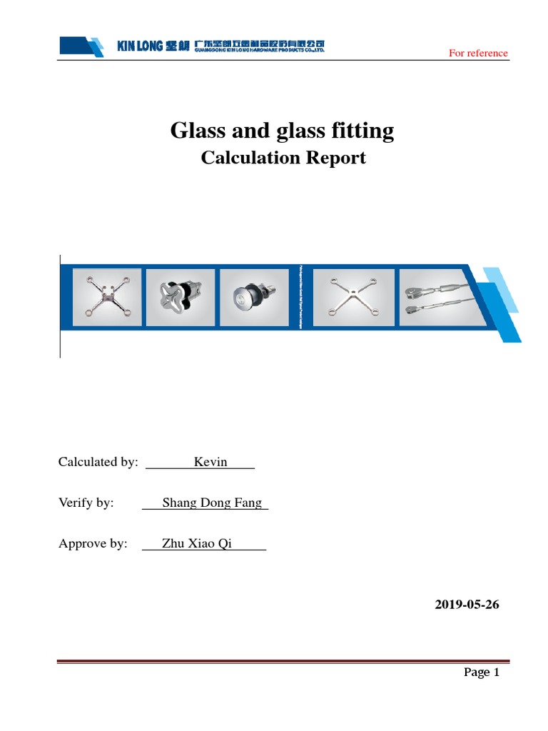 Glass Calculation and Fitting Report | PDF | Strength Of Materials ...