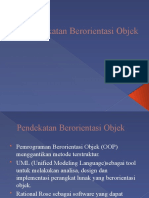 Pendekatan Berorientasi Objek - Pemrograman Berorientasi Objek