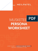 Musketeer Persona Worksheet