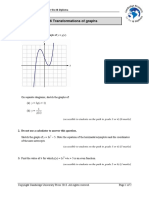 Self-Assessment: 6 Transformations of Graphs: 1. The Diagram Shows The Graph of y G (X)