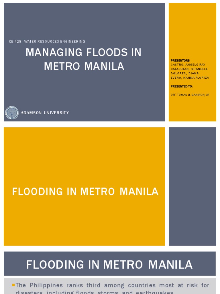 Flood Management Strategies in Metro Manila | PDF | Flood | Metro Manila