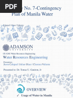 Case Study No. 7 - Contingency Plan of Manila Water