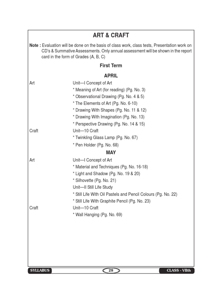 7th Art & Craft | PDF