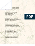 If - Poem Paraphrase