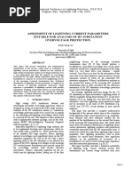 Assessment of Lightning Current Parameters Suitable For Analysis of HV Substation Overvoltage Protection