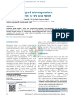 Diffuse Multiple Giant Adenomyomatous Endometrial Polyps: A Rare Case Report