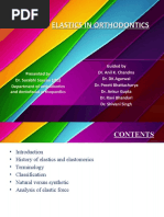 Elastics in Ortho I