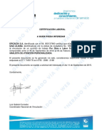 Certificacion Laboral PDF