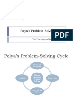 Polya's Problem-Solving Cycle: The Teaching and Learning Group