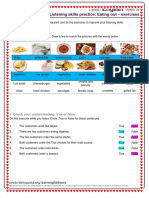 Listening Skills Practice: Eating Out - Exercises: Preparation