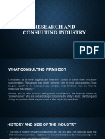 Research and Consulting Industry