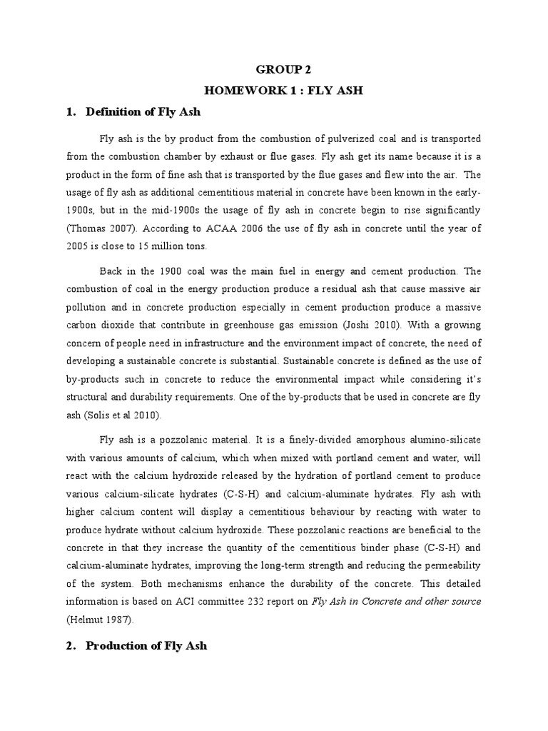 Fly Ash: Sustainable Concrete Solution | PDF | Fly Ash | Concrete