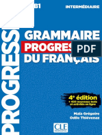 Grammaire Progressive Du Français - Intermédiaire 4th Edition by Maïa Grégoire, Odile Thiévenaz PDF