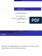 Estimation: M. Shafiqur Rahman