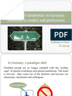 Persons With Disabilities in Germany: Unlimited in Studies and Professions