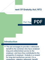 Payment Of Gratuity Act,1972 Summary