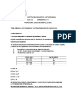 Guia Nº4 Grado 11 Medidas de Tendencia Central para Datos Agrupados