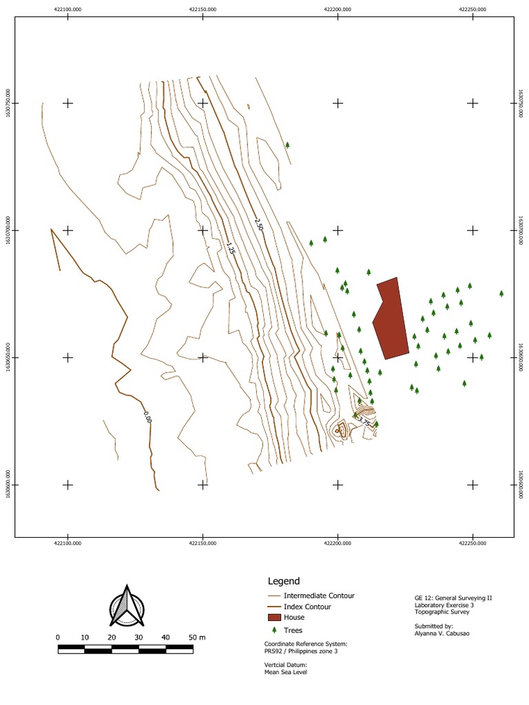 Contour Index for Topographic Survey | PDF