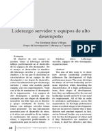 Liderazgo Servidor y Equipos de Alto Desempeño