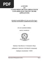Download Consumers Buying Behaviour Towards Electonic Home Appliances by Sunil Reddy SN46322719 doc pdf