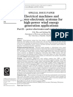 Electrical Machines and Power-Electronic Systems For High-Power Wind Energy Generation Applications